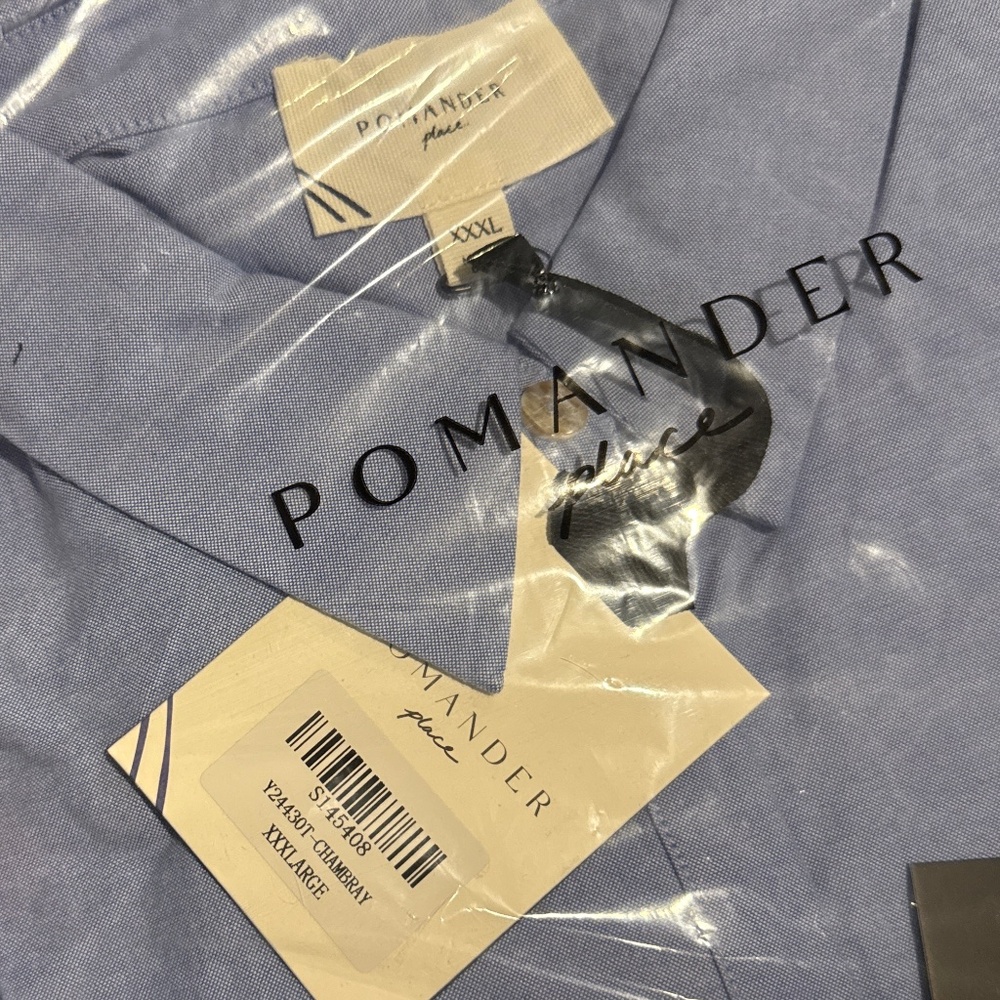 POMANDER PLACE Chambray Harris Shirt Dress - Picture 5 of 6